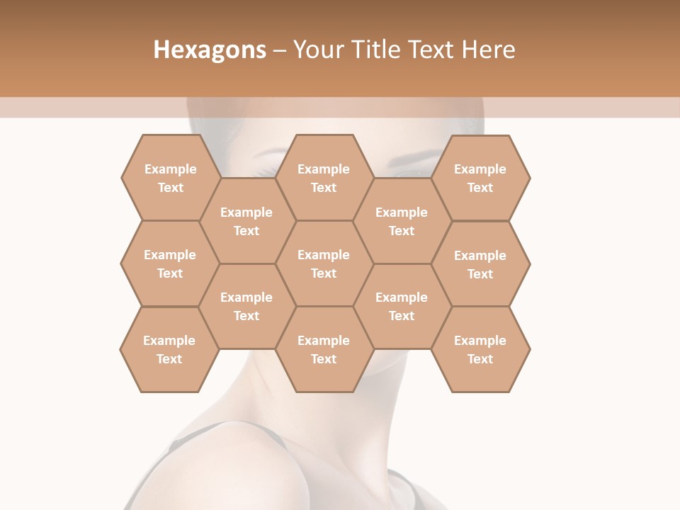 Brunette Beauty Woman PowerPoint Template