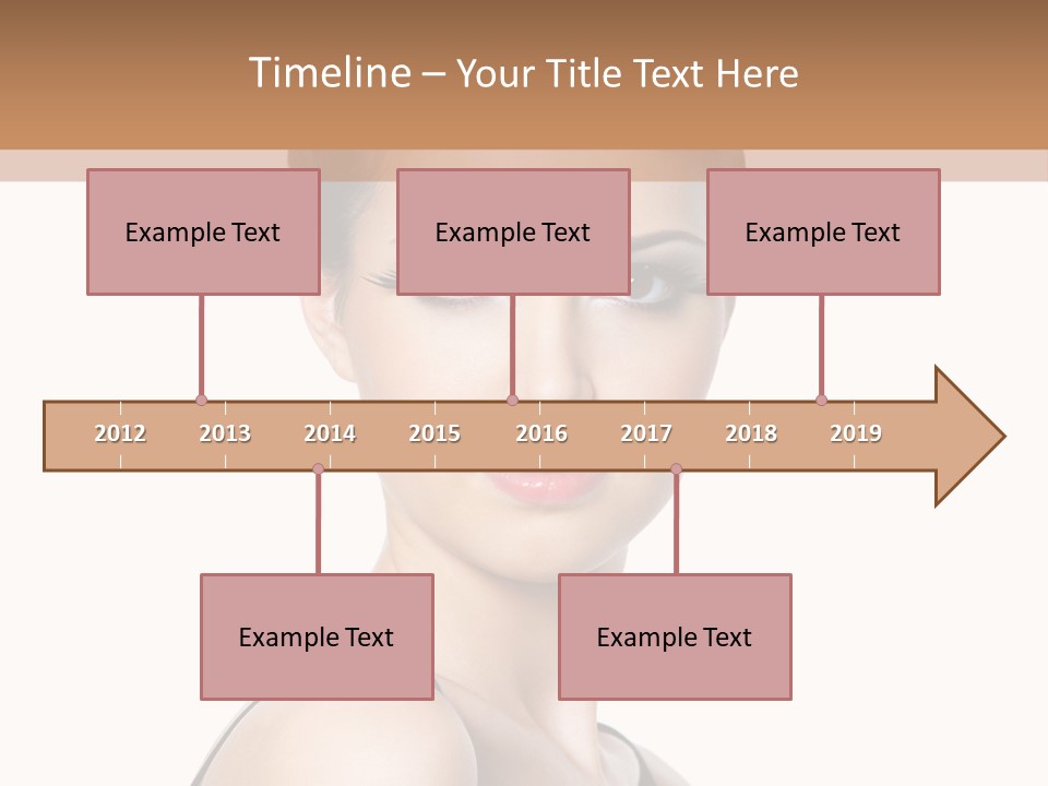 Brunette Beauty Woman PowerPoint Template
