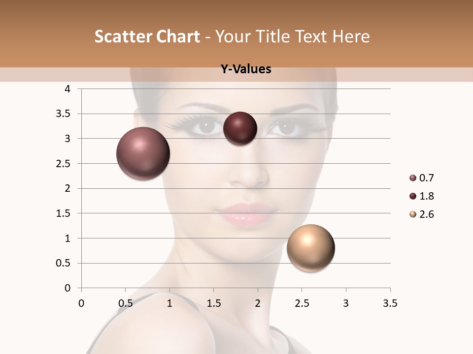 Brunette Beauty Woman PowerPoint Template