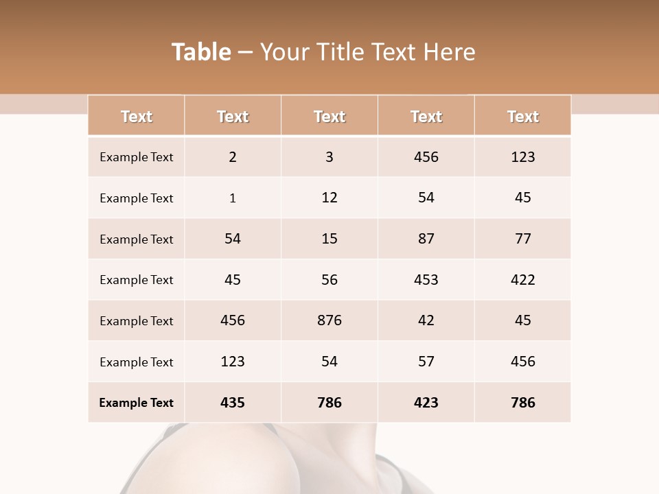 Brunette Beauty Woman PowerPoint Template