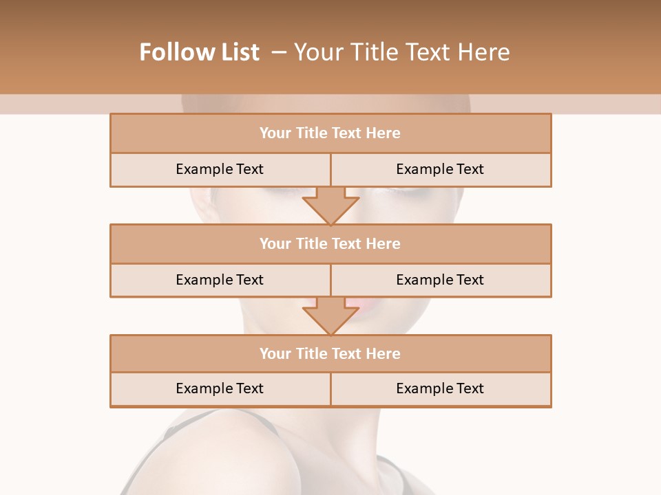 Brunette Beauty Woman PowerPoint Template