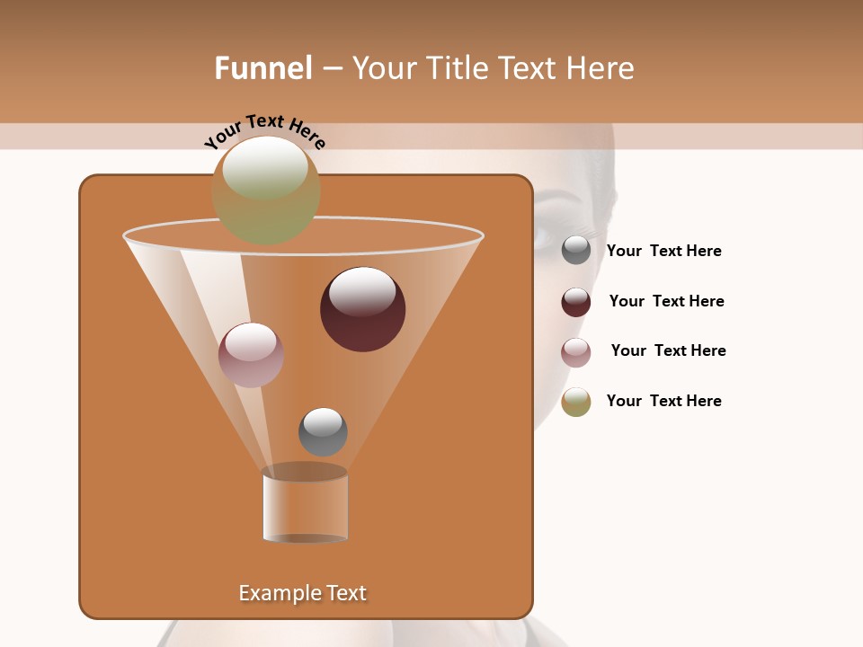 Brunette Beauty Woman PowerPoint Template