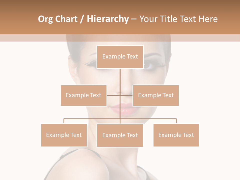 Brunette Beauty Woman PowerPoint Template