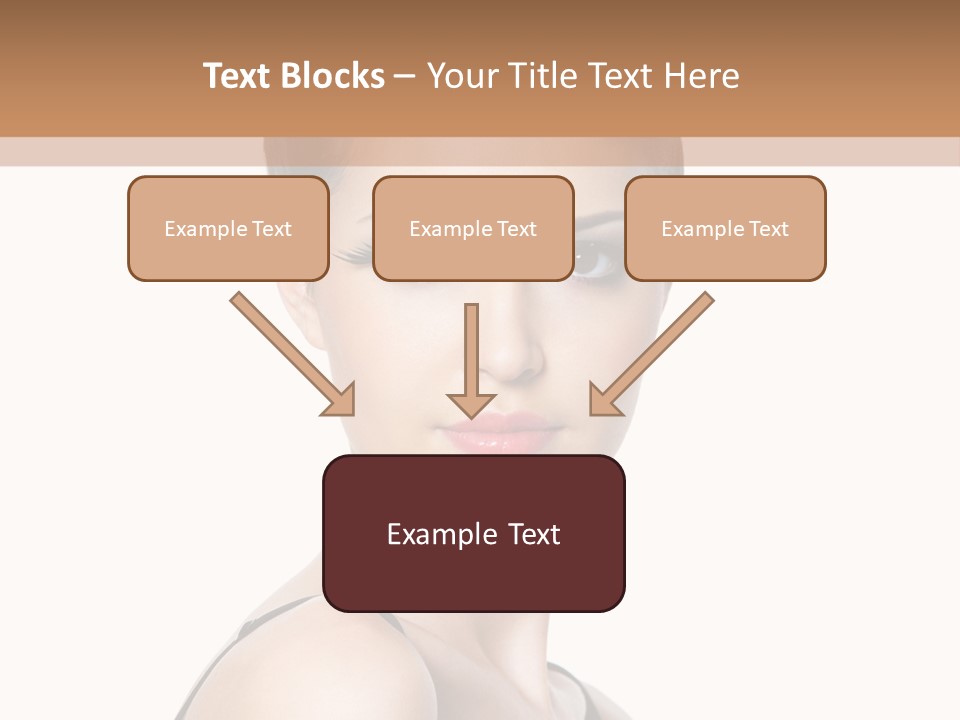 Brunette Beauty Woman PowerPoint Template