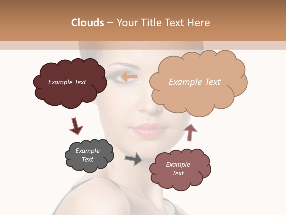 Brunette Beauty Woman PowerPoint Template