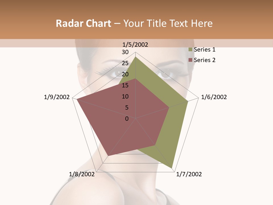 Brunette Beauty Woman PowerPoint Template