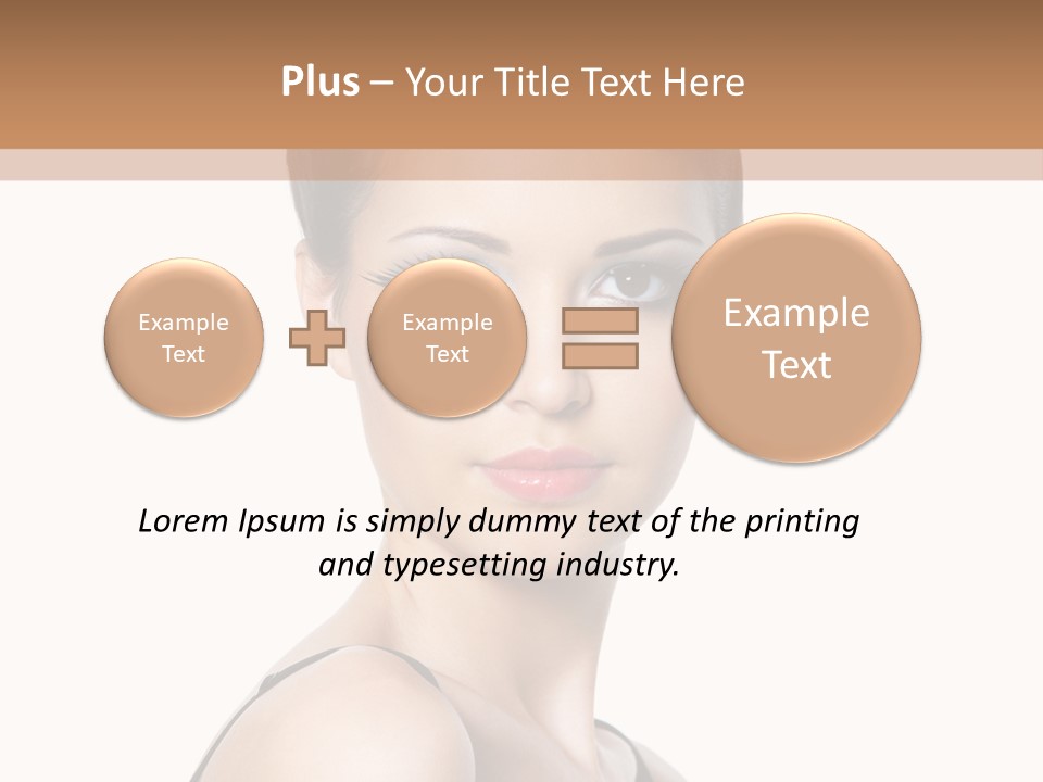 Brunette Beauty Woman PowerPoint Template