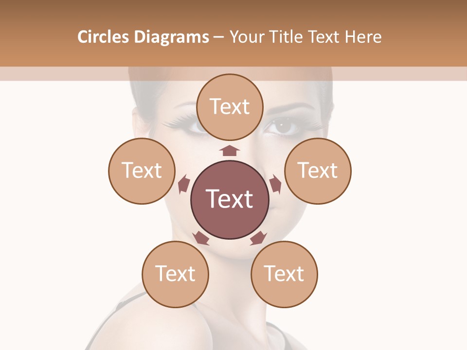 Brunette Beauty Woman PowerPoint Template