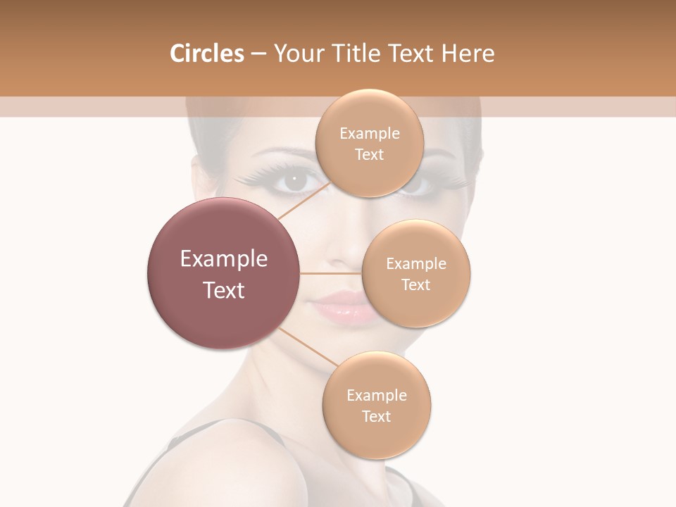 Brunette Beauty Woman PowerPoint Template