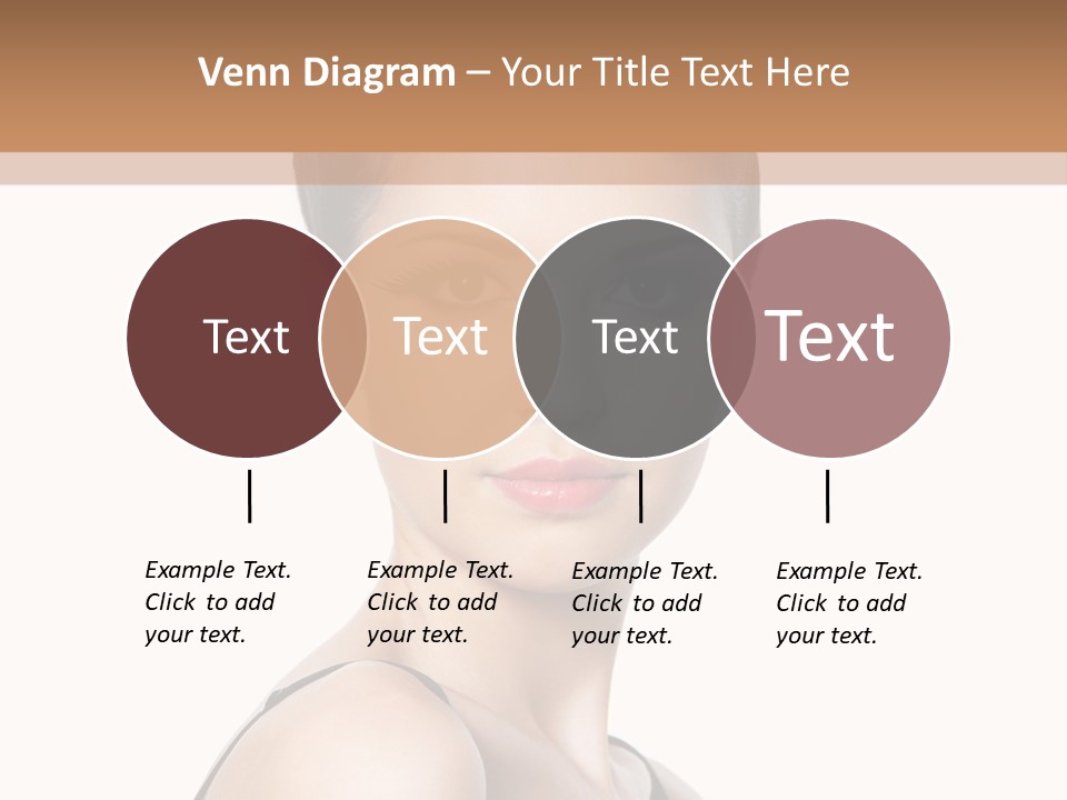 Brunette Beauty Woman PowerPoint Template