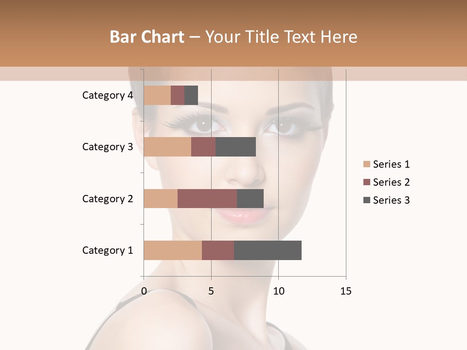 Brunette Beauty Woman PowerPoint Template