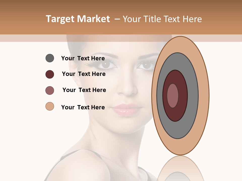 Brunette Beauty Woman PowerPoint Template