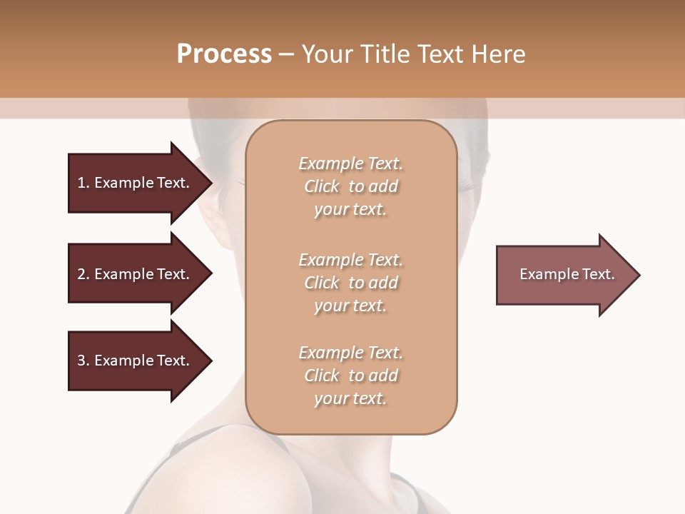 Brunette Beauty Woman PowerPoint Template