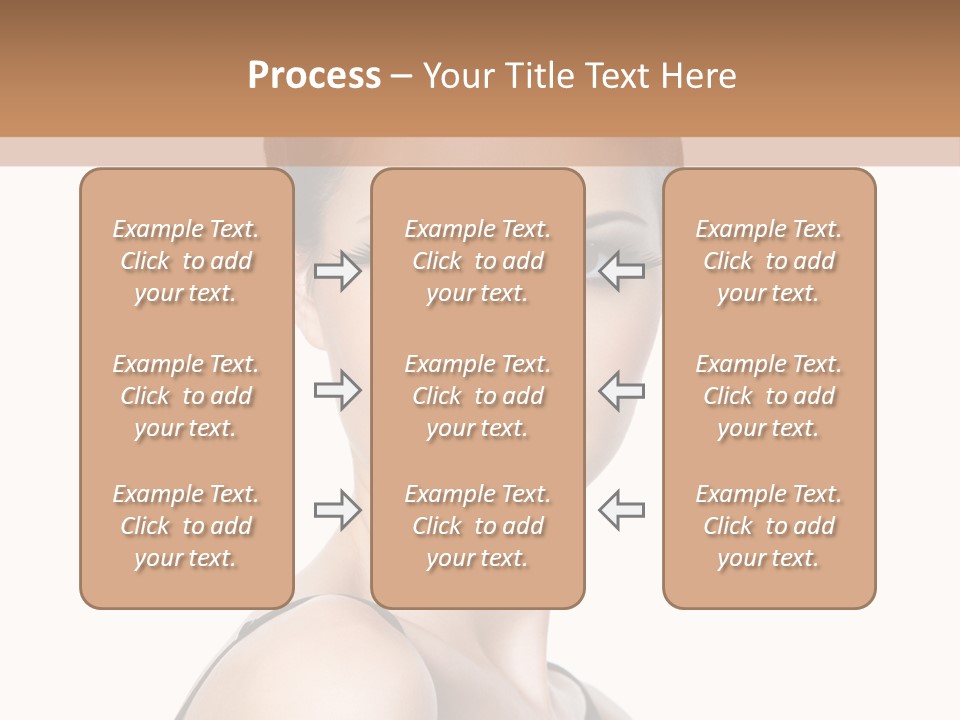 Brunette Beauty Woman PowerPoint Template