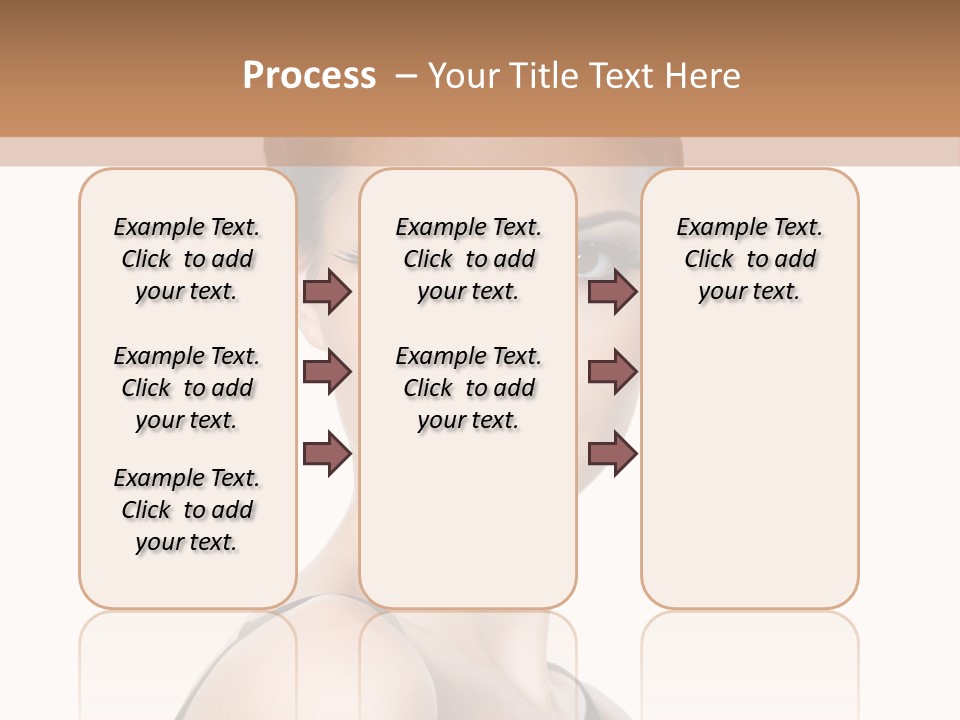 Brunette Beauty Woman PowerPoint Template