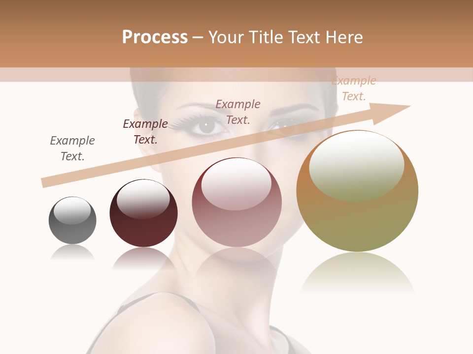 Brunette Beauty Woman PowerPoint Template