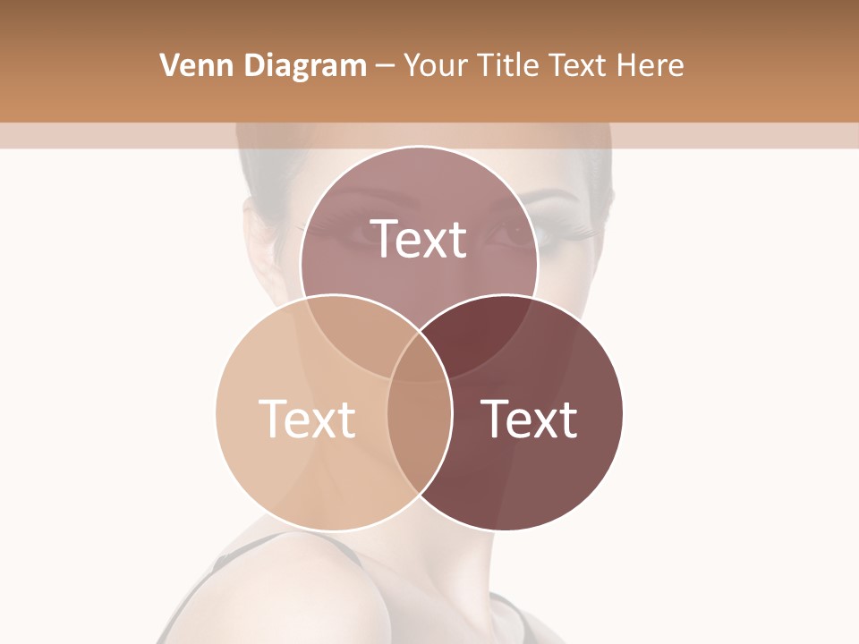 Brunette Beauty Woman PowerPoint Template