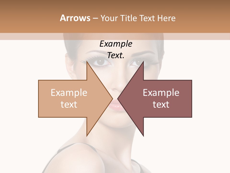 Brunette Beauty Woman PowerPoint Template