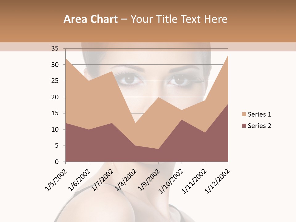 Brunette Beauty Woman PowerPoint Template