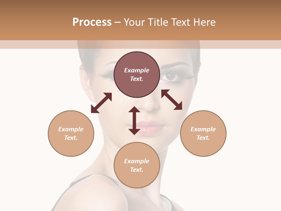 Brunette Beauty Woman PowerPoint Template