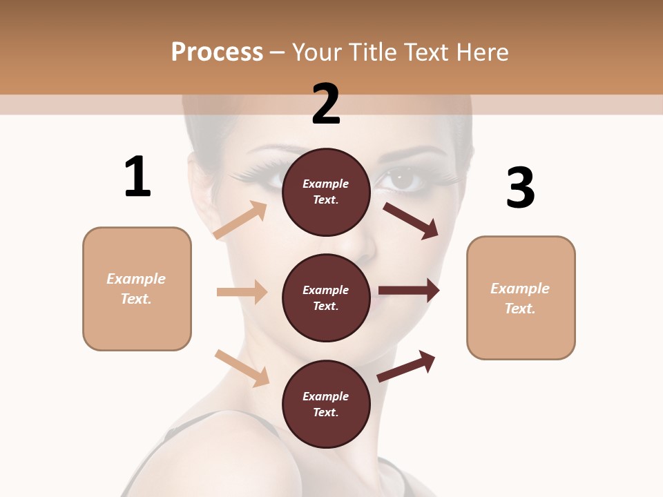 Brunette Beauty Woman PowerPoint Template
