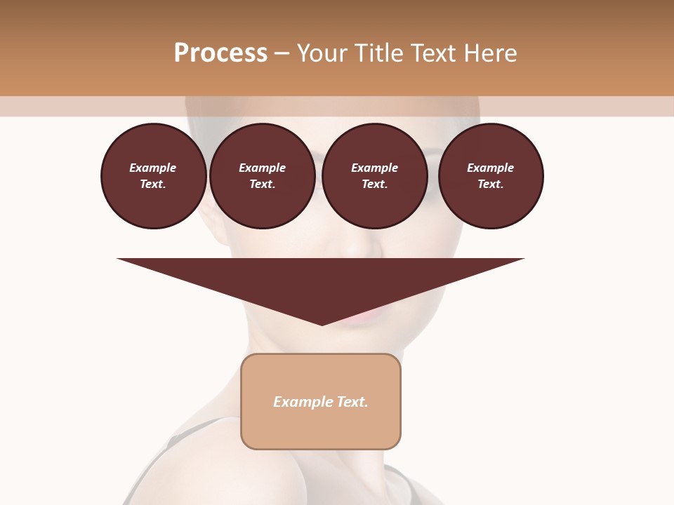 Brunette Beauty Woman PowerPoint Template
