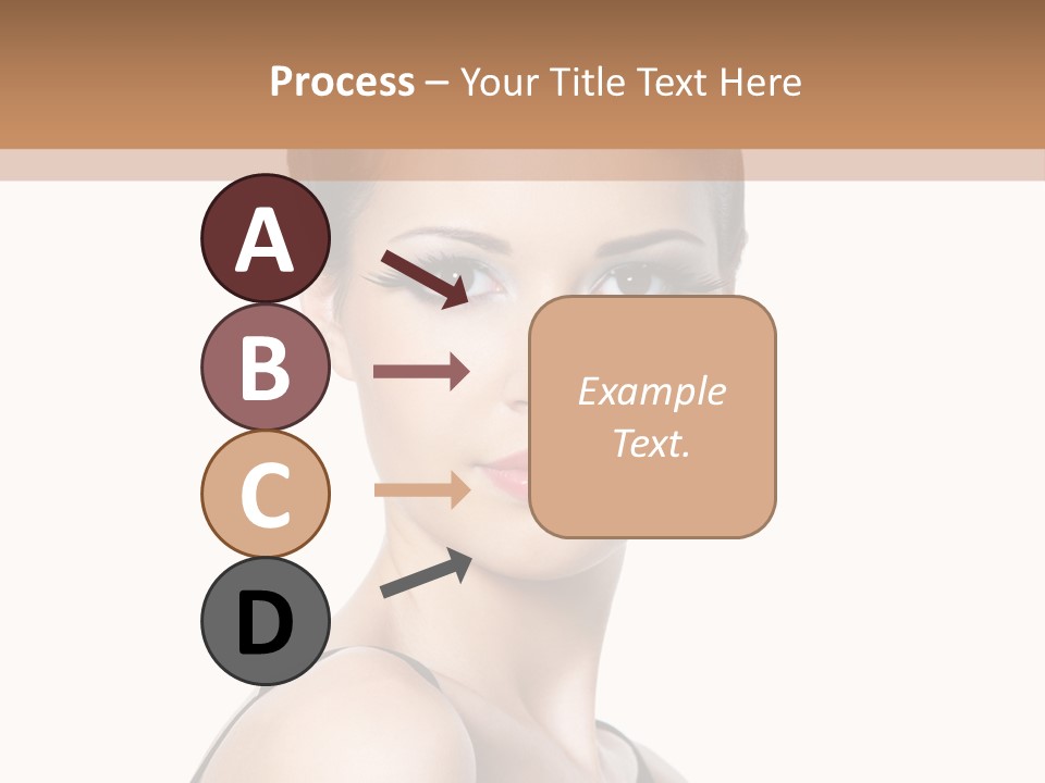 Brunette Beauty Woman PowerPoint Template