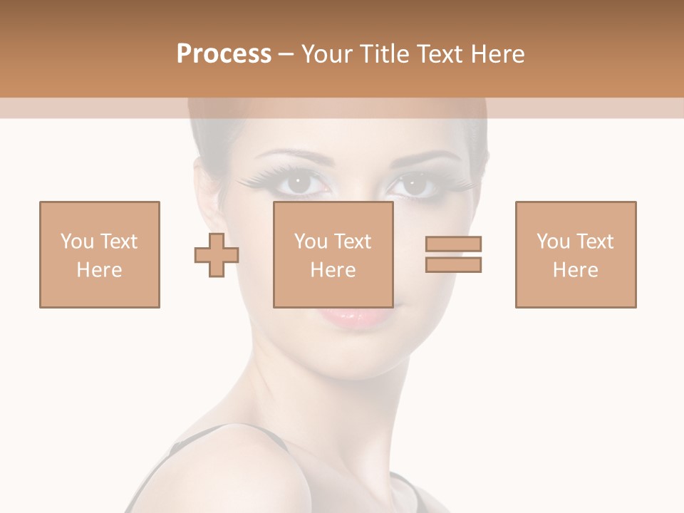 Brunette Beauty Woman PowerPoint Template