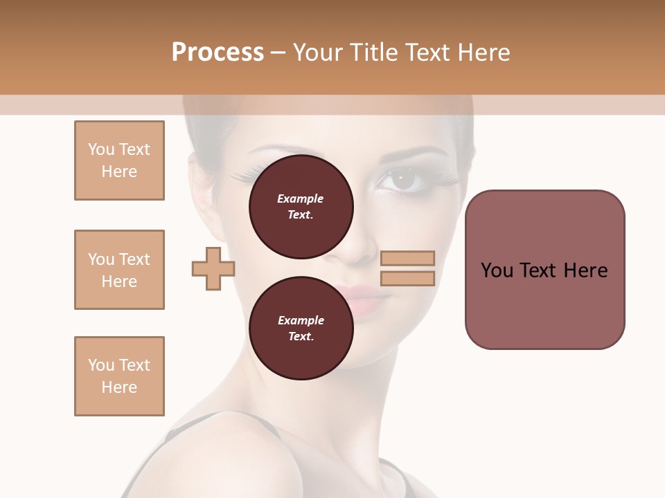 Brunette Beauty Woman PowerPoint Template