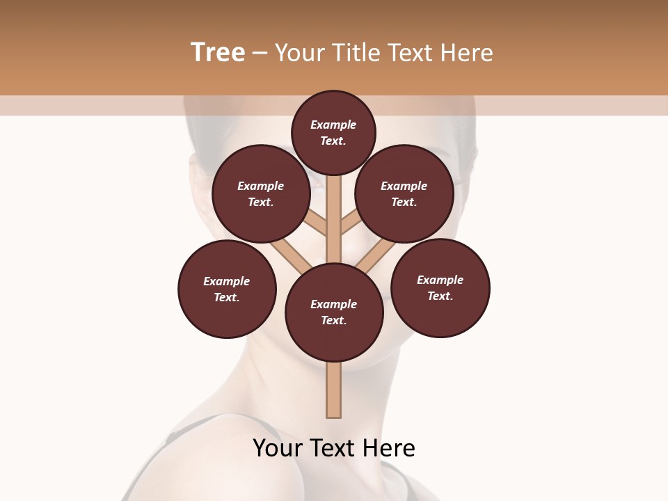 Brunette Beauty Woman PowerPoint Template