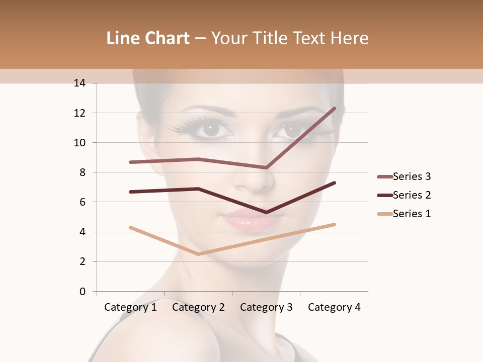 Brunette Beauty Woman PowerPoint Template