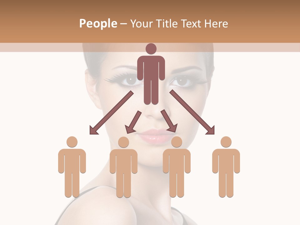 Brunette Beauty Woman PowerPoint Template