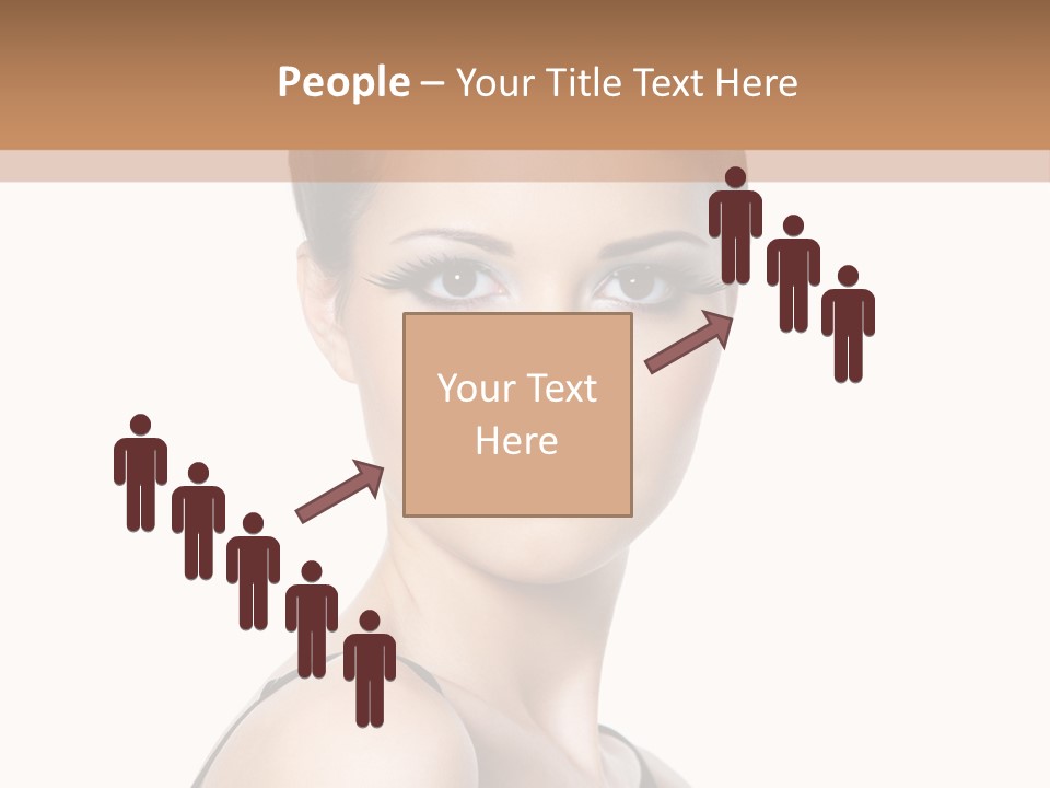 Brunette Beauty Woman PowerPoint Template