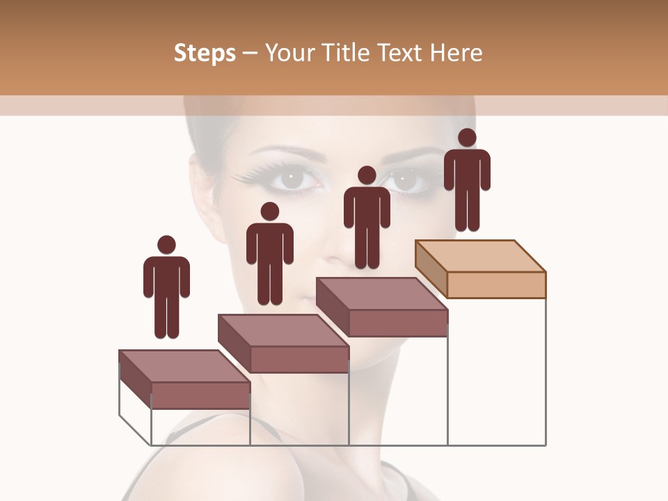 Brunette Beauty Woman PowerPoint Template