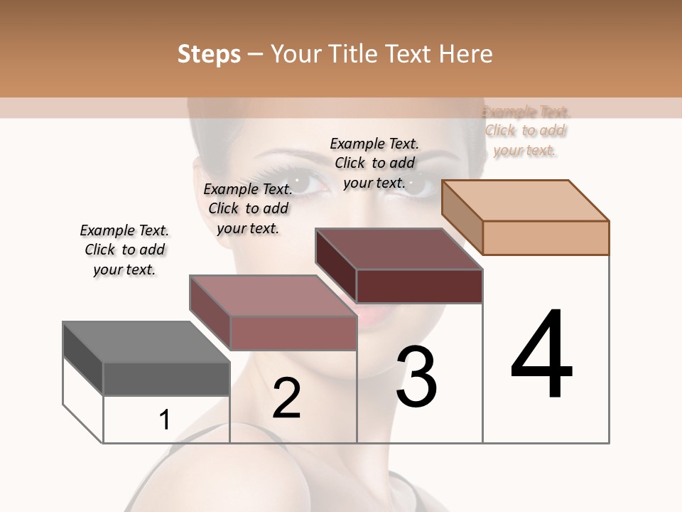 Brunette Beauty Woman PowerPoint Template