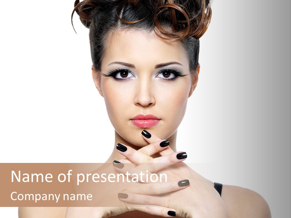 Fingernail Sexy Beautiful PowerPoint Template