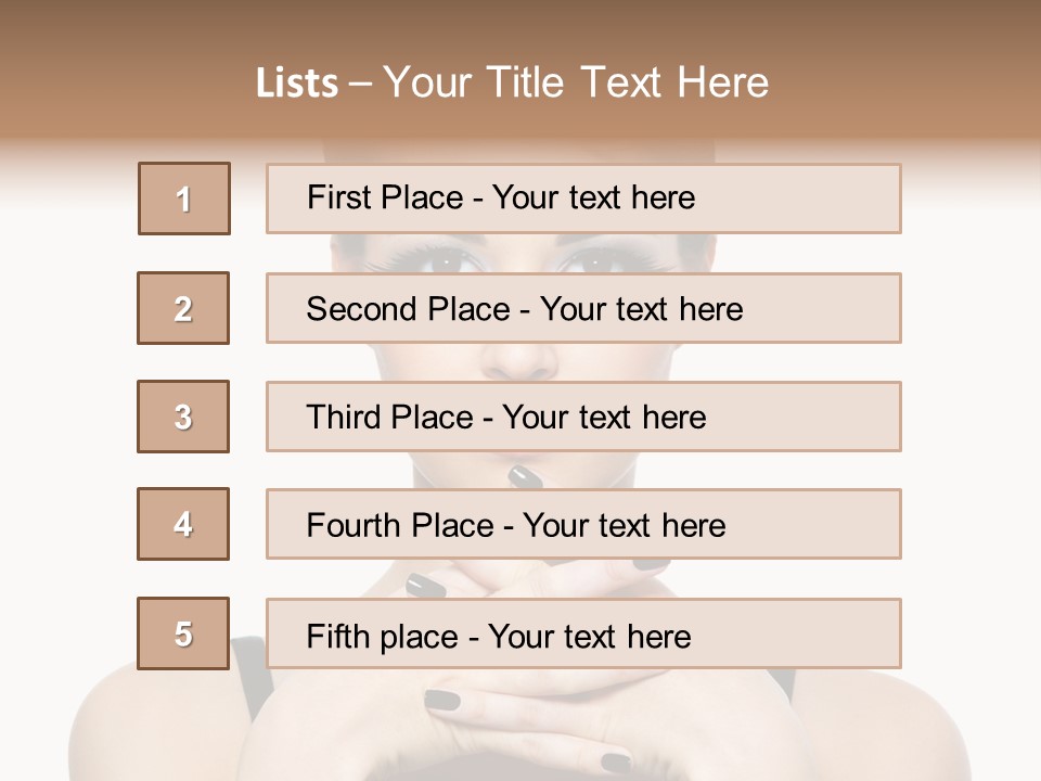 Fingernail Sexy Beautiful PowerPoint Template