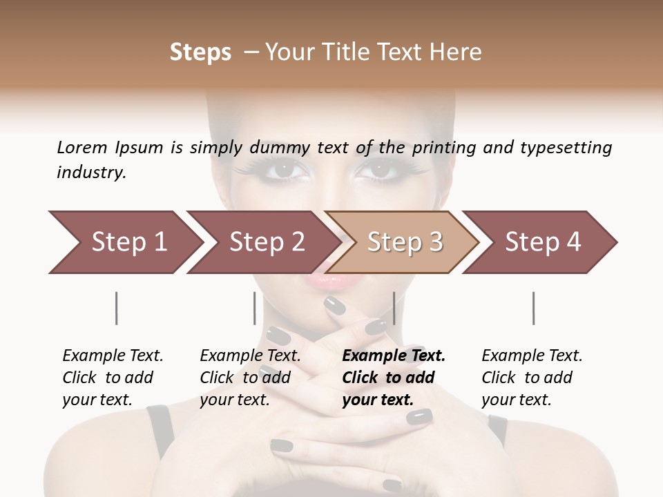 Fingernail Sexy Beautiful PowerPoint Template