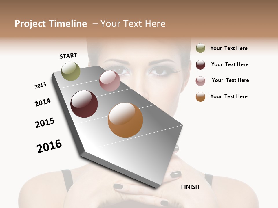 Fingernail Sexy Beautiful PowerPoint Template
