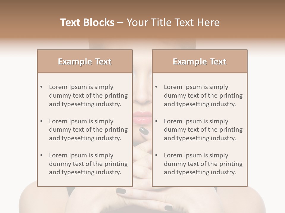 Fingernail Sexy Beautiful PowerPoint Template