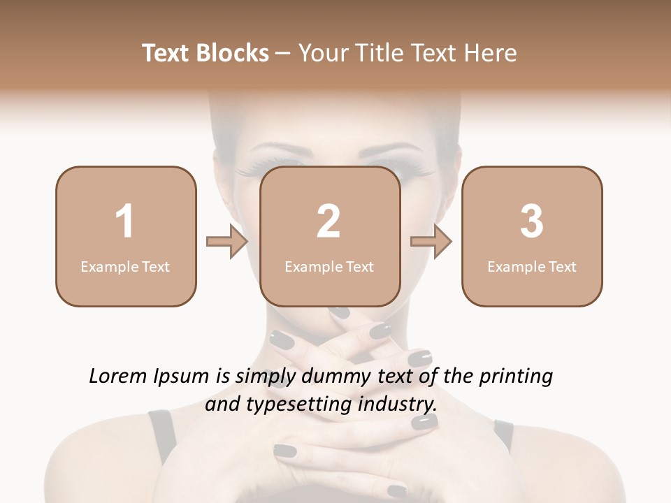 Fingernail Sexy Beautiful PowerPoint Template