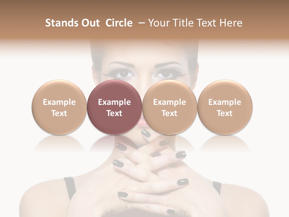 Fingernail Sexy Beautiful PowerPoint Template