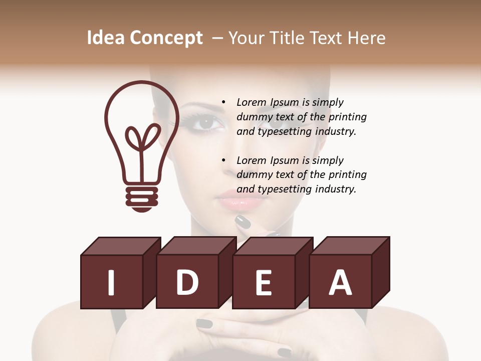 Fingernail Sexy Beautiful PowerPoint Template