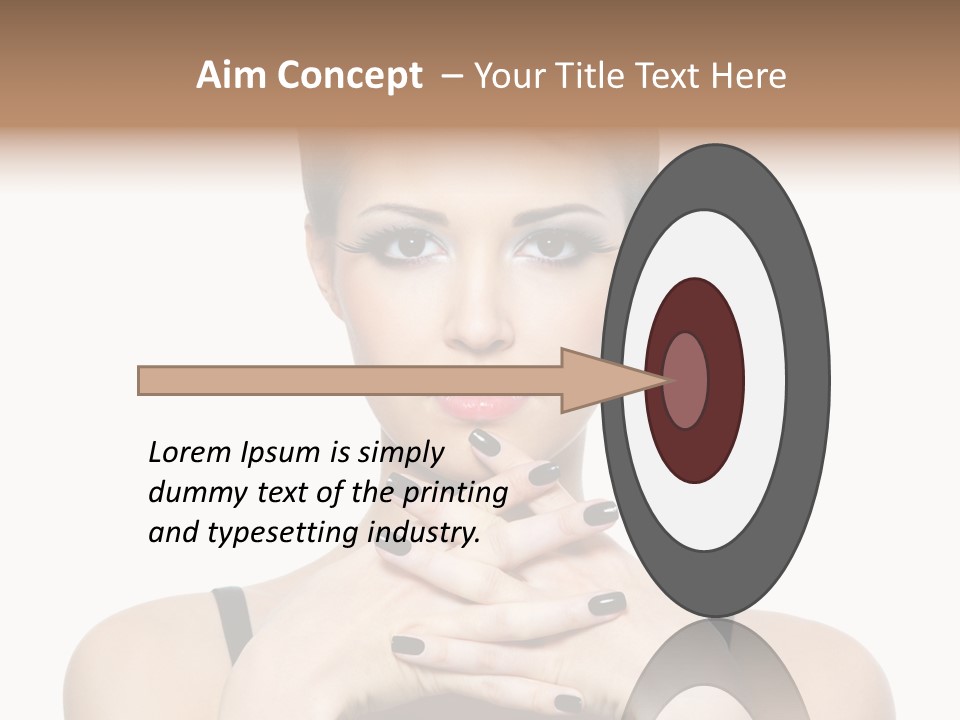 Fingernail Sexy Beautiful PowerPoint Template