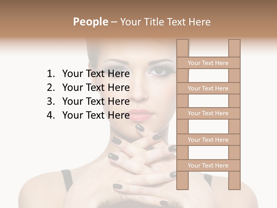 Fingernail Sexy Beautiful PowerPoint Template