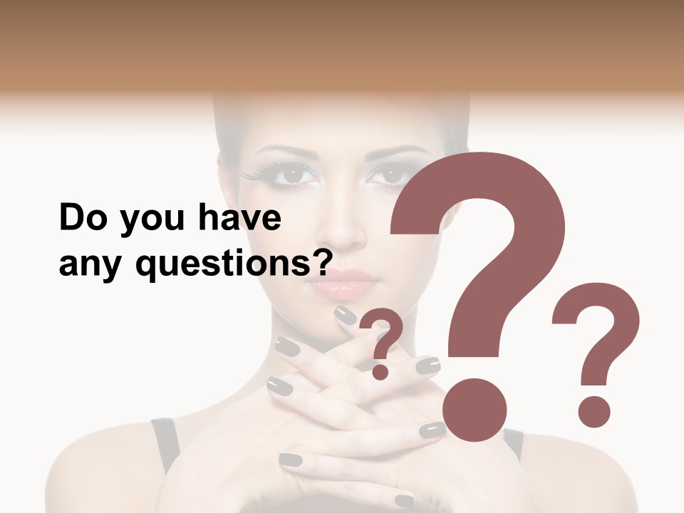 Fingernail Sexy Beautiful PowerPoint Template