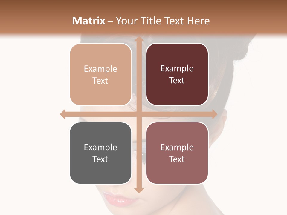 Female Isolated Eyelash PowerPoint Template