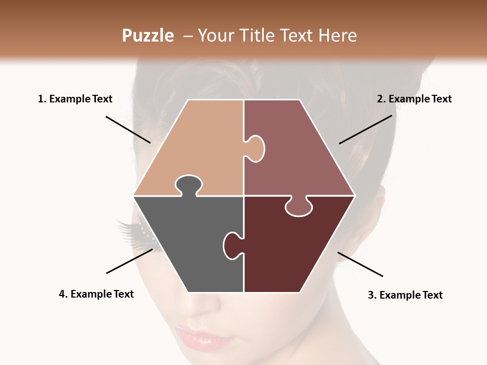 Female Isolated Eyelash PowerPoint Template