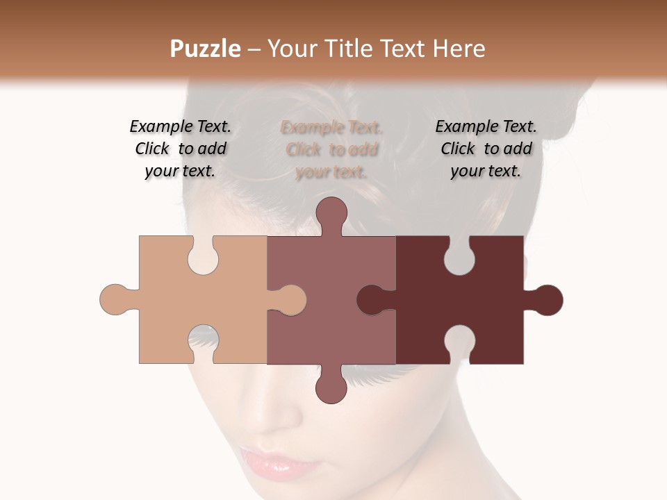 Female Isolated Eyelash PowerPoint Template