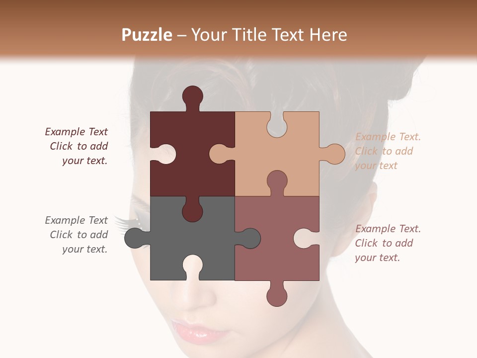 Female Isolated Eyelash PowerPoint Template
